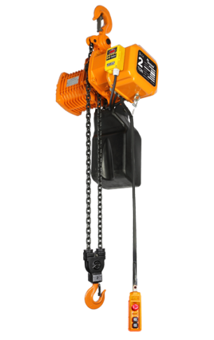 The chain hoist of Daesan Innotec, a manufacturer of inverter hoist